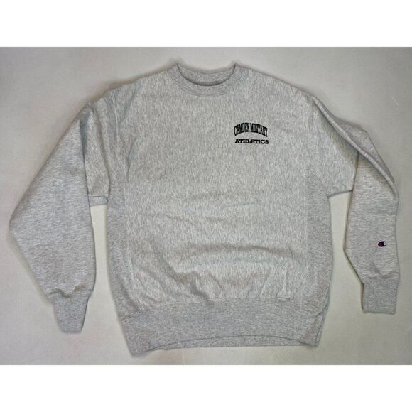 Champion Reverse Weave Camden Military Athletics Crewneck Sweatshirt Men Medium - Picture 1 of 6